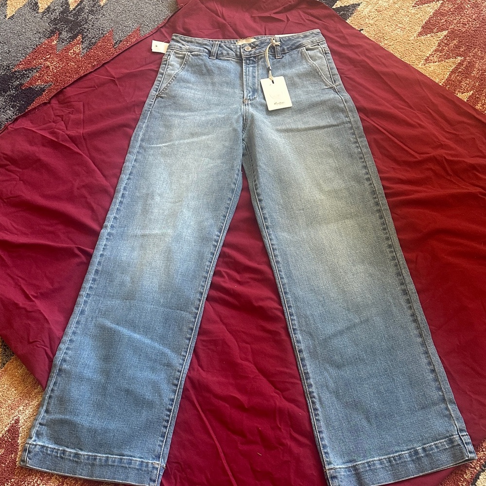 KanCan Medium Blue Wide Leg Jeans